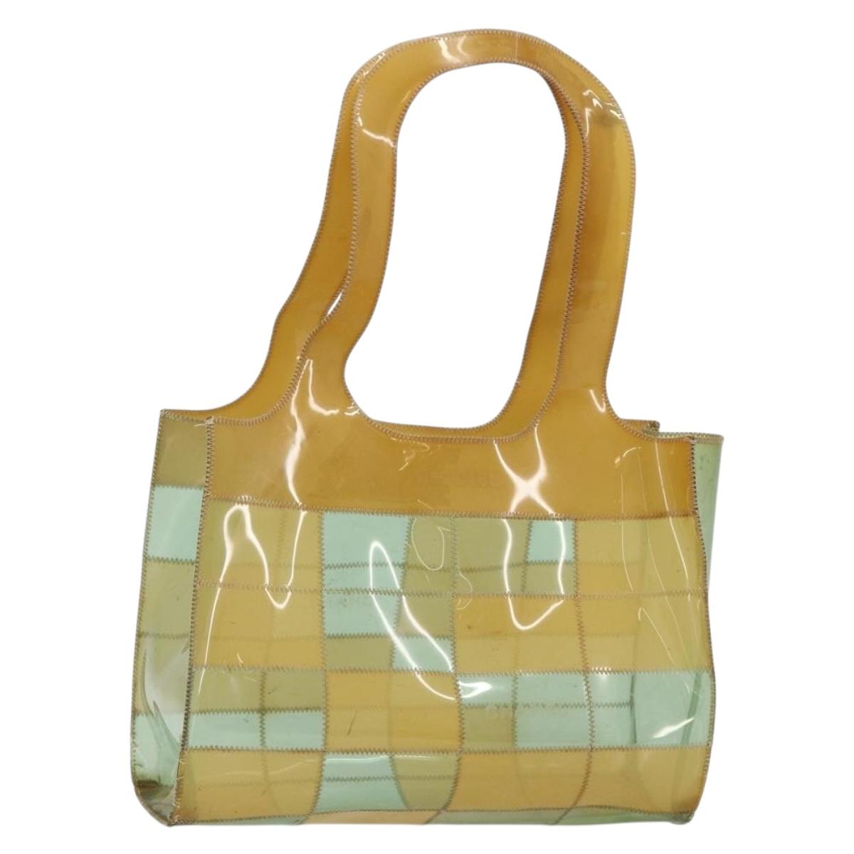 CHANEL Tote Bag Vinyl Clear CC