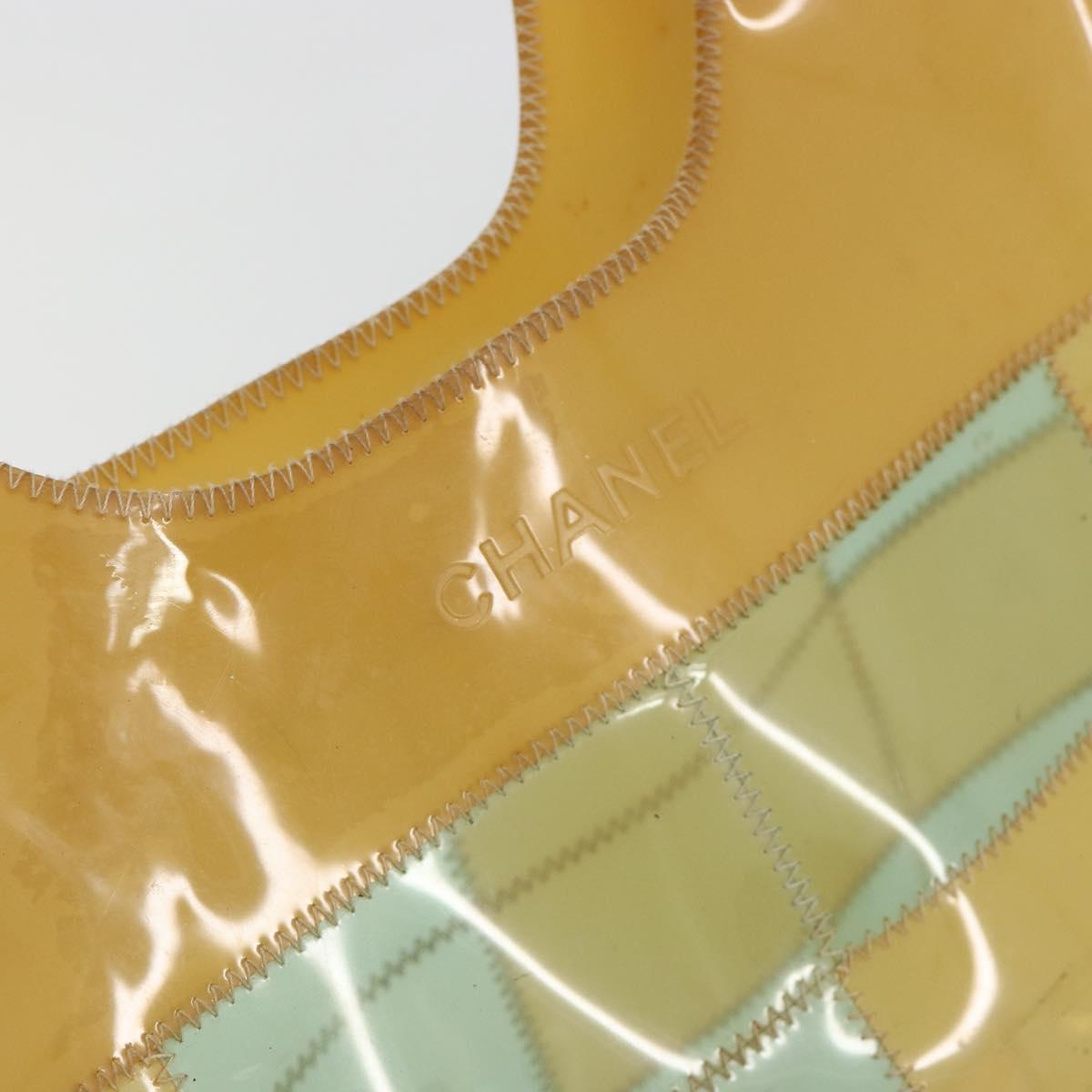 CHANEL Tote Bag Vinyl Clear CC