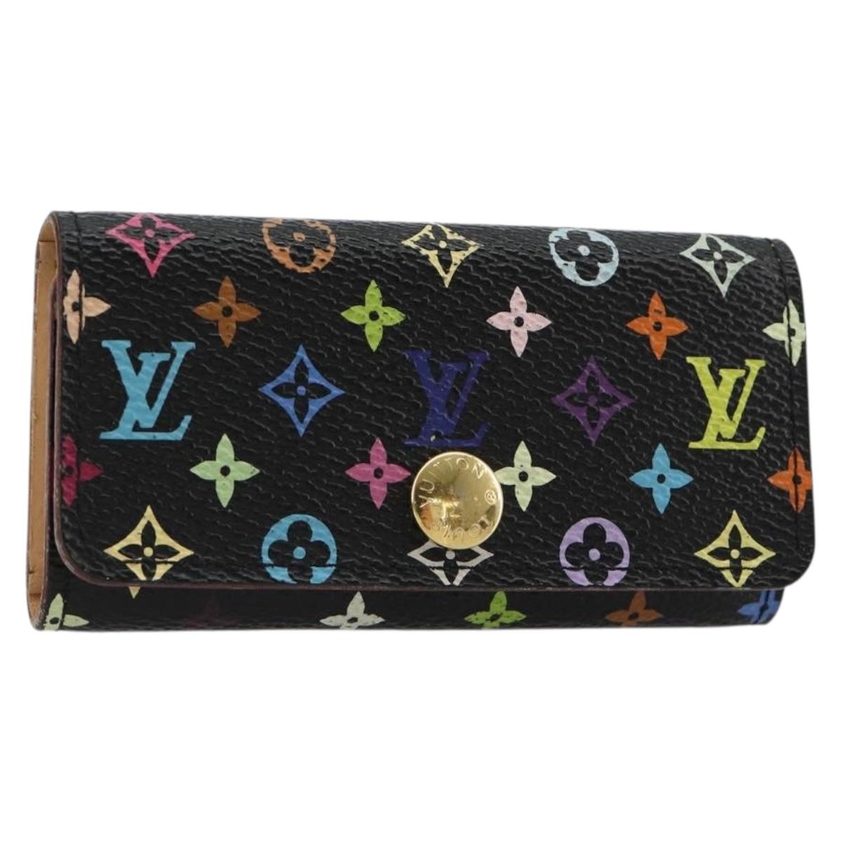 Louis Vuitton Monogram Multicolor Multicles 4 Key Case Black M93732