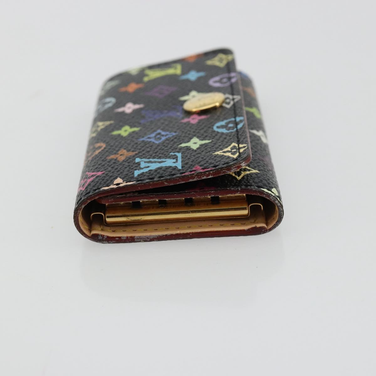 Louis Vuitton Monogram Multicolor Multicles 4 Key Case Black M93732