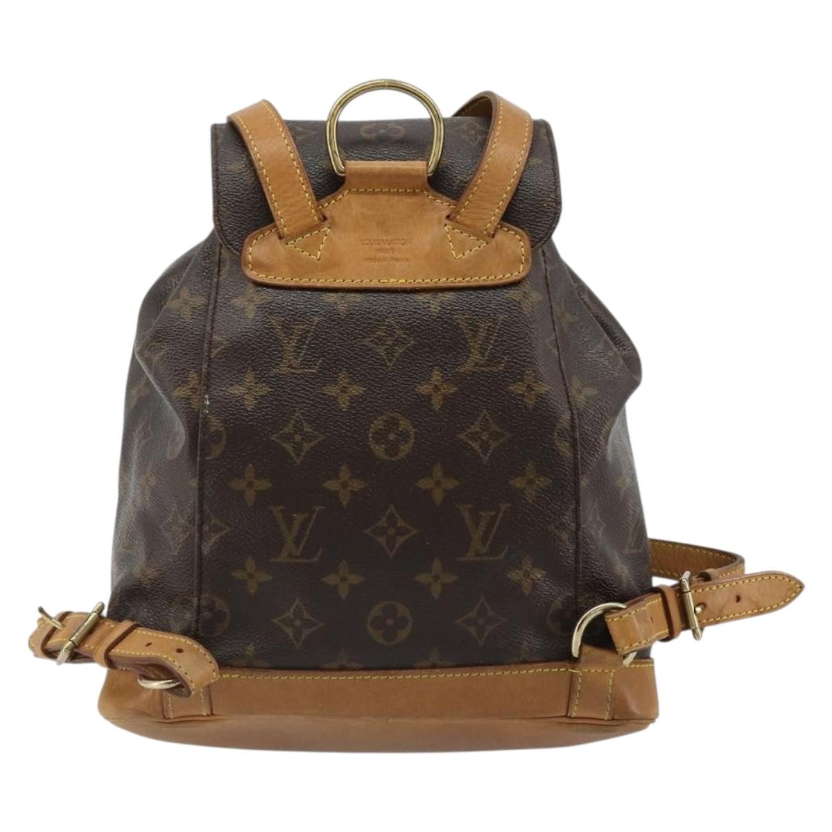Louis Vuitton Monogram Montsouris MM Backpack M51136 LV
