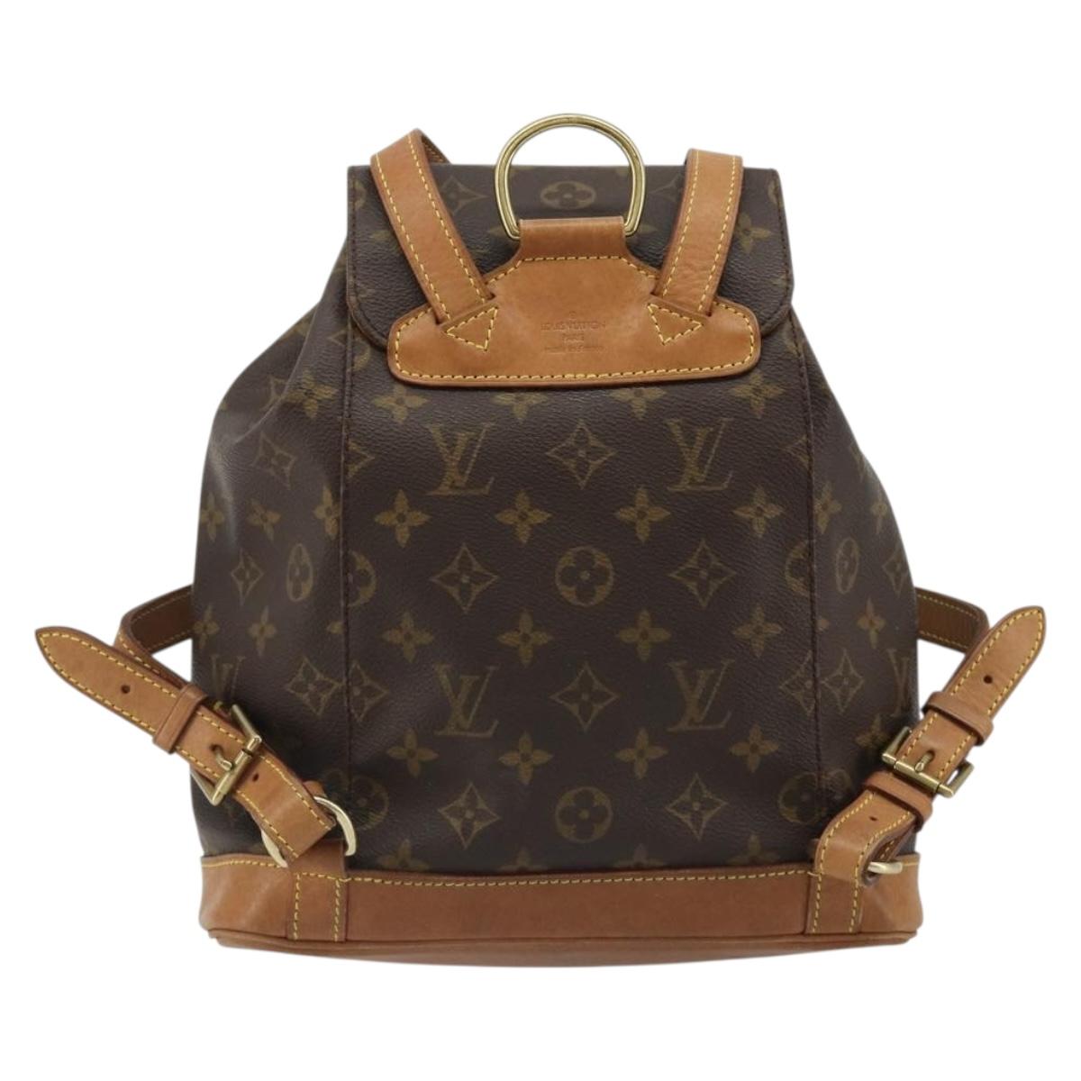 Louis Vuitton Monogram Montsouris MM Backpack M51136 LV
