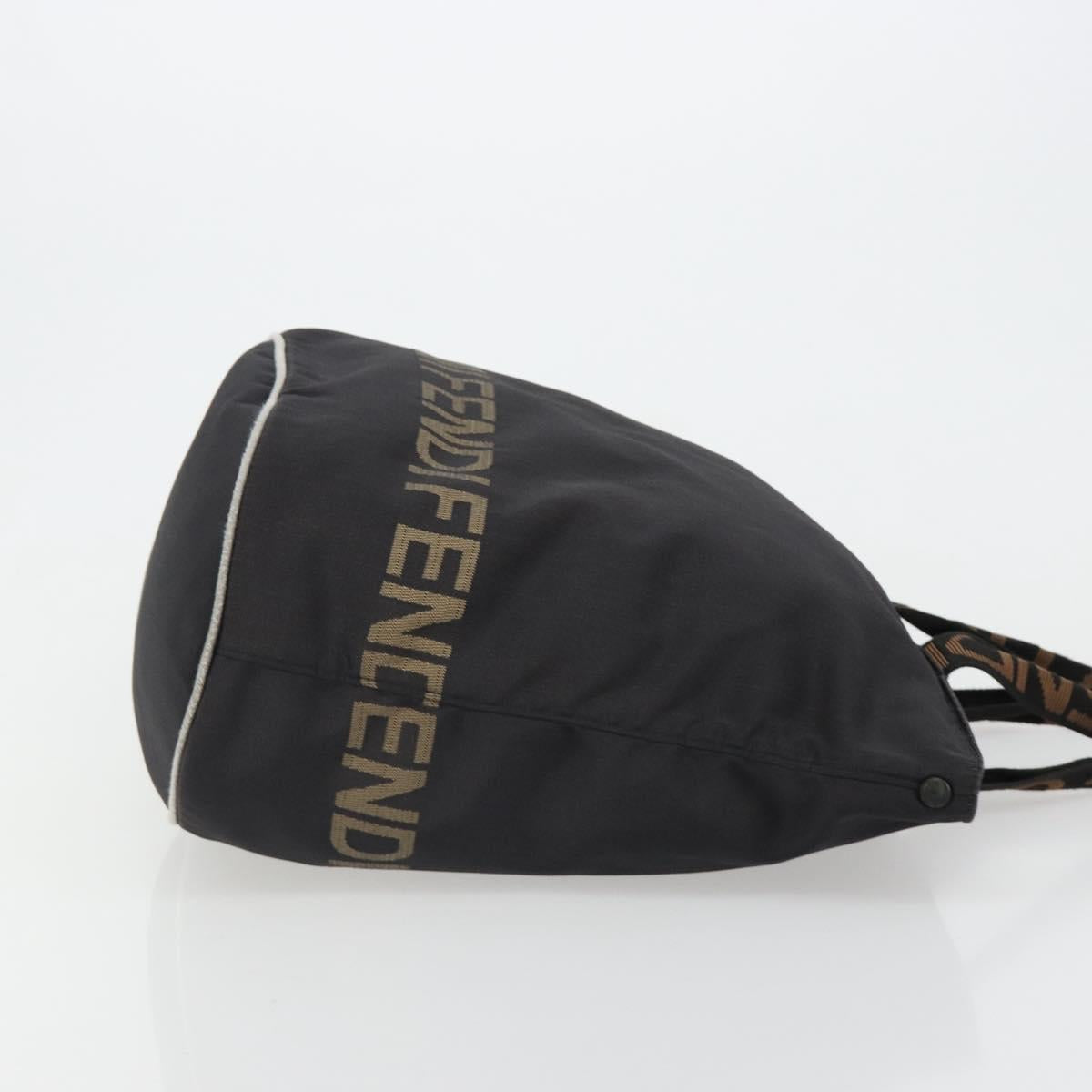 FENDI Hand Bag Canvas Black
