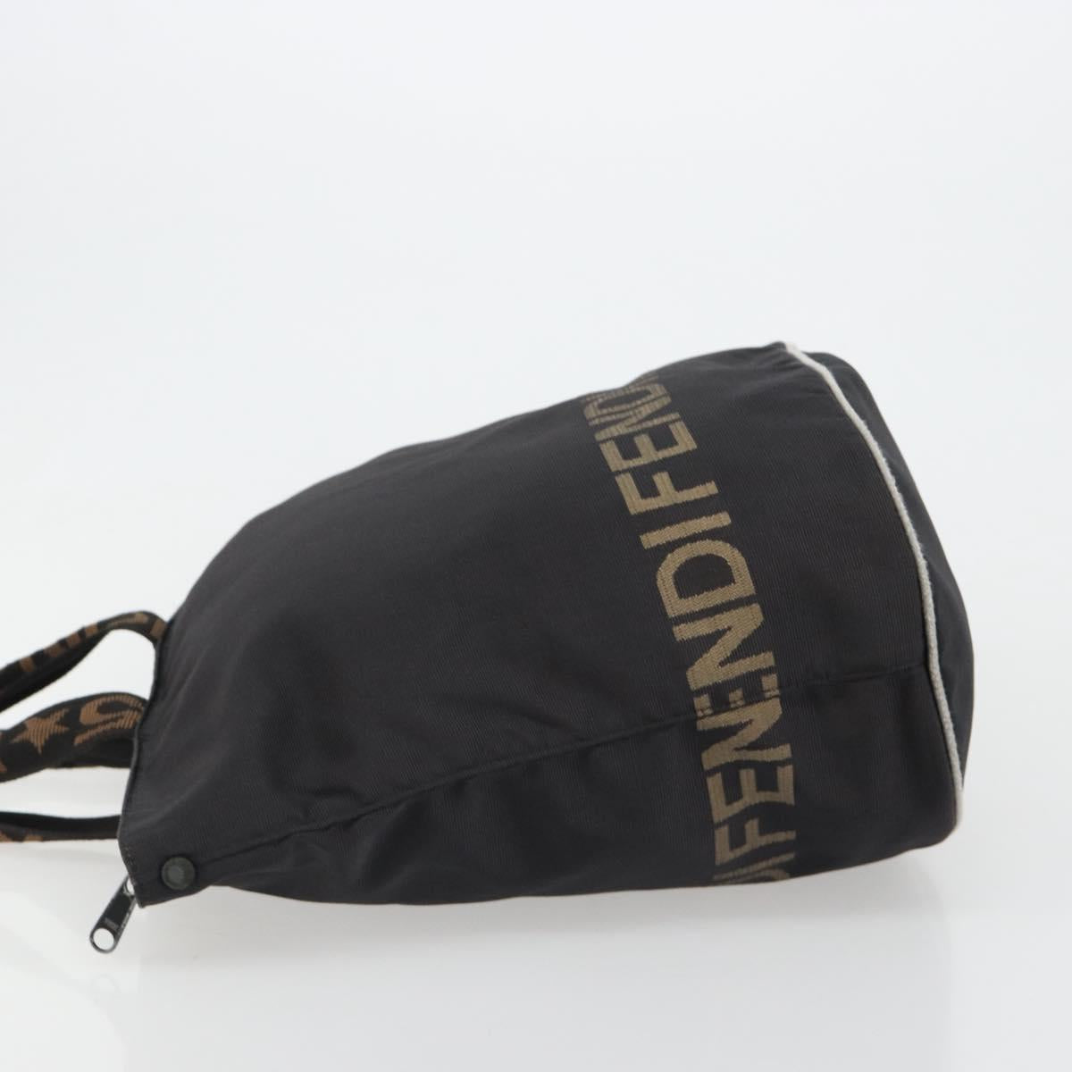 FENDI Hand Bag Canvas Black
