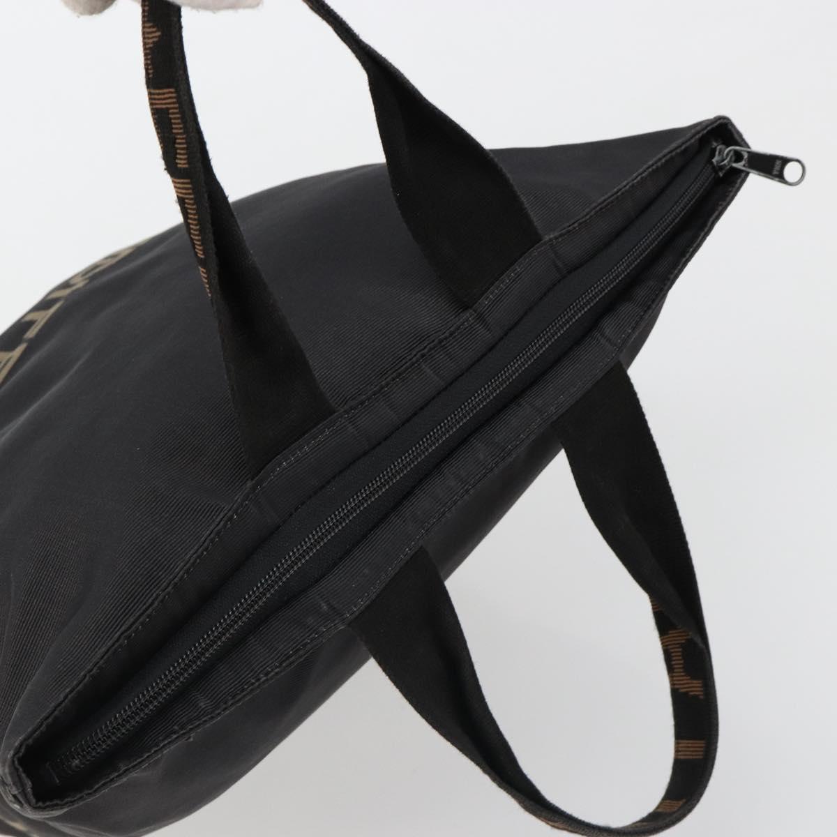 FENDI Hand Bag Canvas Black