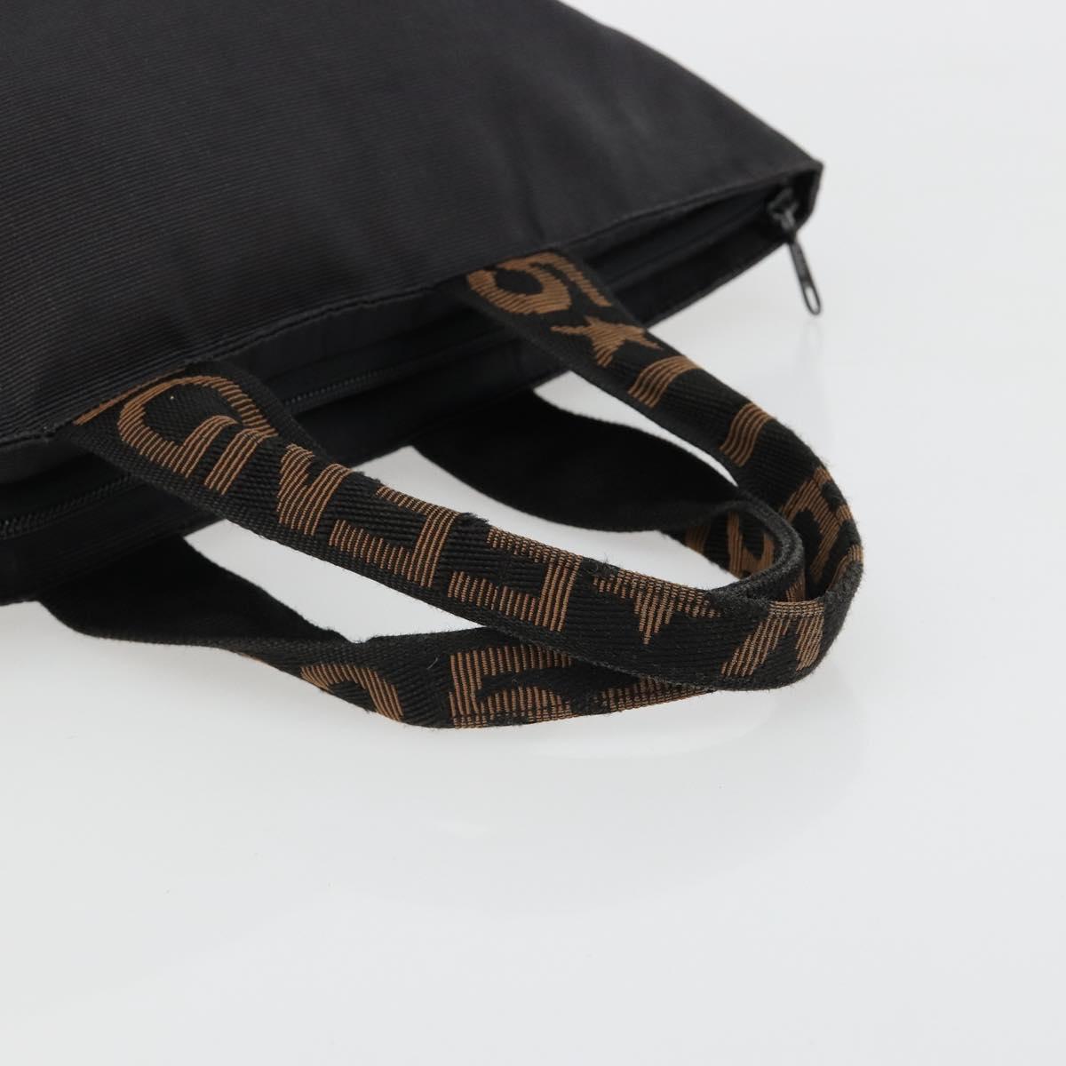 FENDI Hand Bag Canvas Black