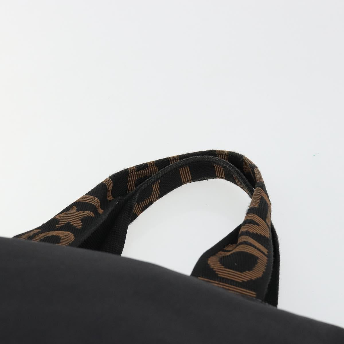 FENDI Hand Bag Canvas Black