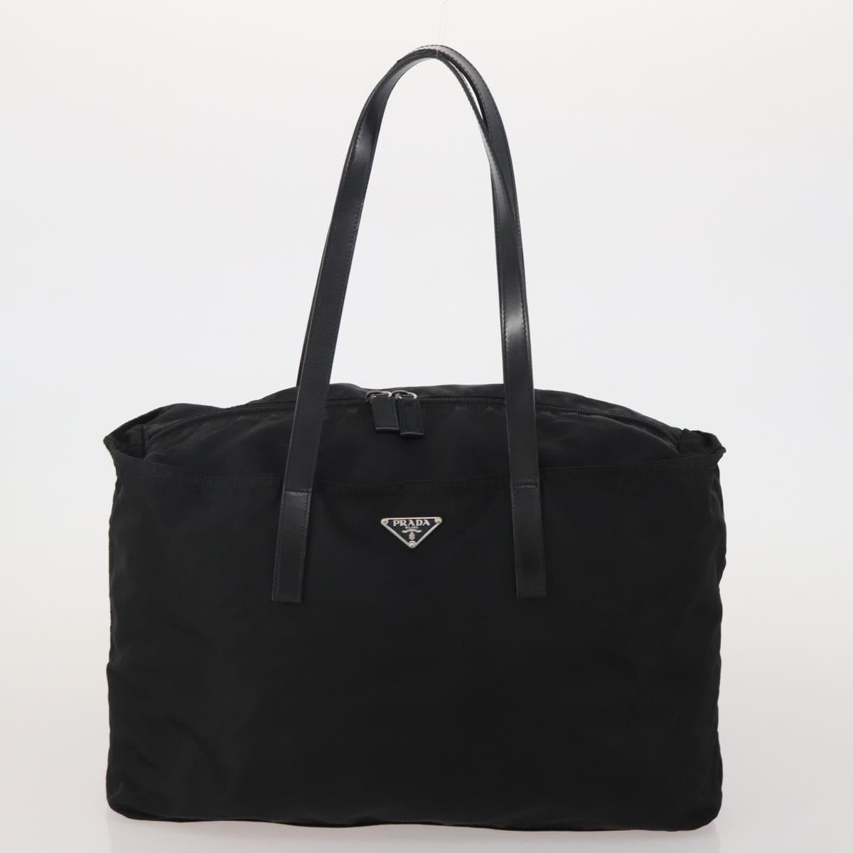 PRADA Hand Bag Nylon 2 Set Black Yellow