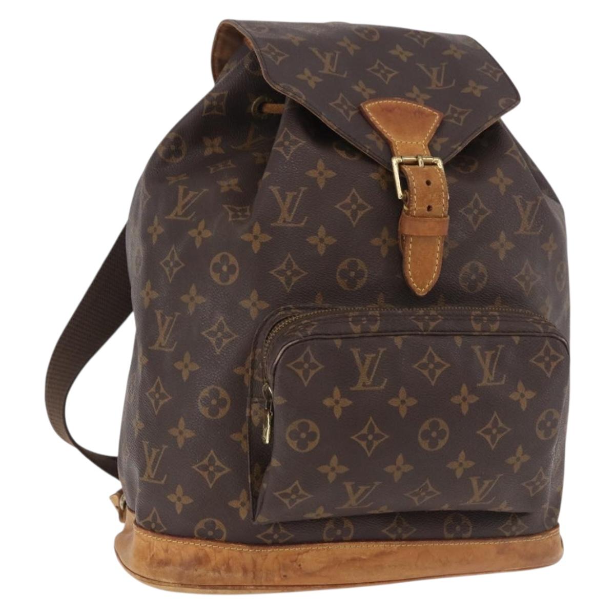 Louis Vuitton Monogram Montsouris MM Backpack M51136 LV