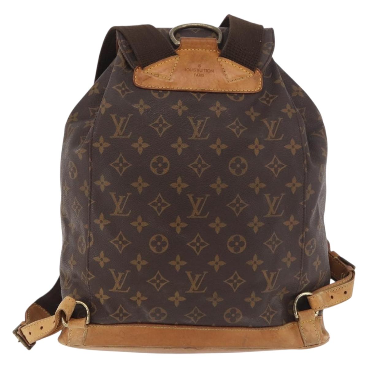 Louis Vuitton Monogram Montsouris MM Backpack M51136 LV
