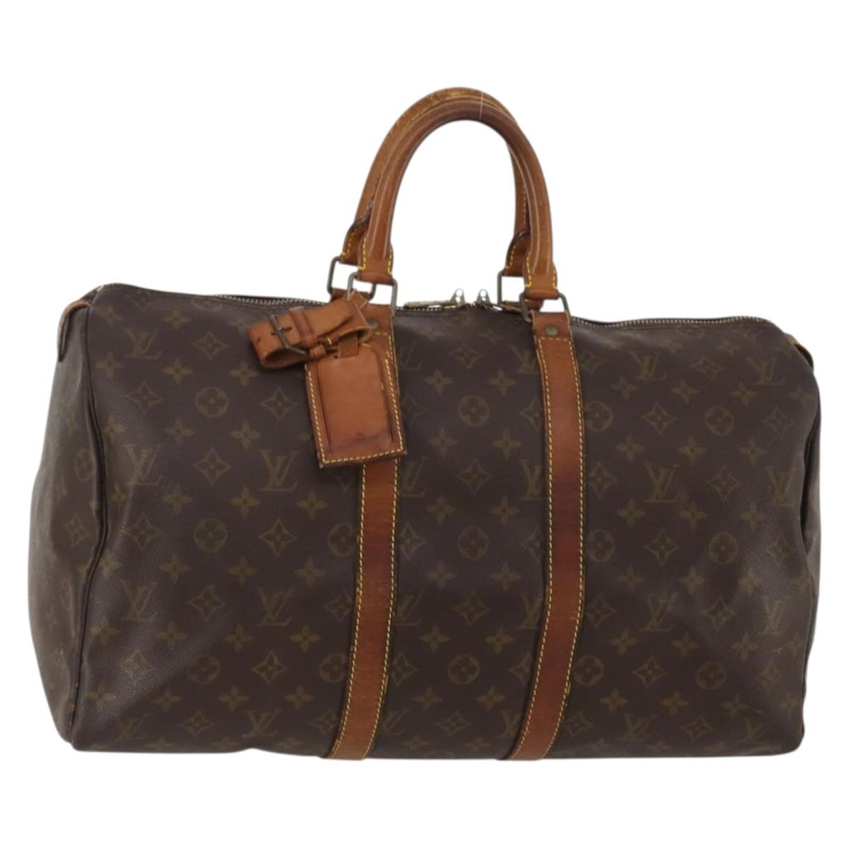 Louis Vuitton Monogram Keepall 45 Boston Bag M41428 LV