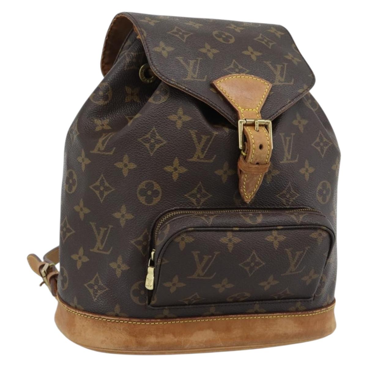 Louis Vuitton Monogram Montsouris MM Backpack M51136 LV