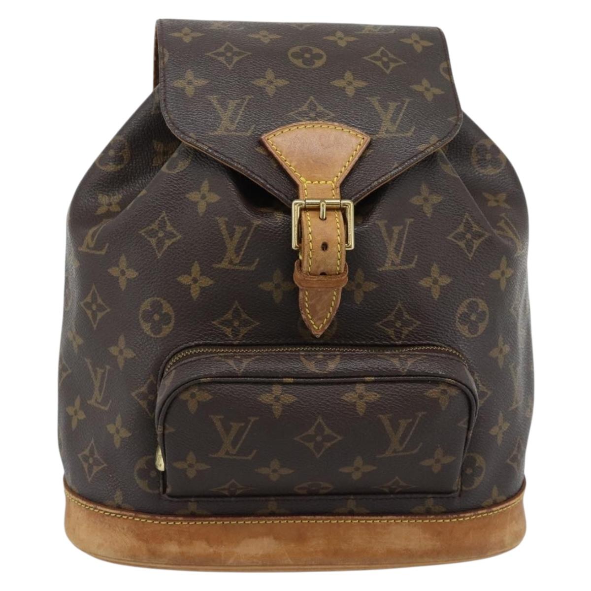 Louis Vuitton Monogram Montsouris MM Backpack M51136 LV