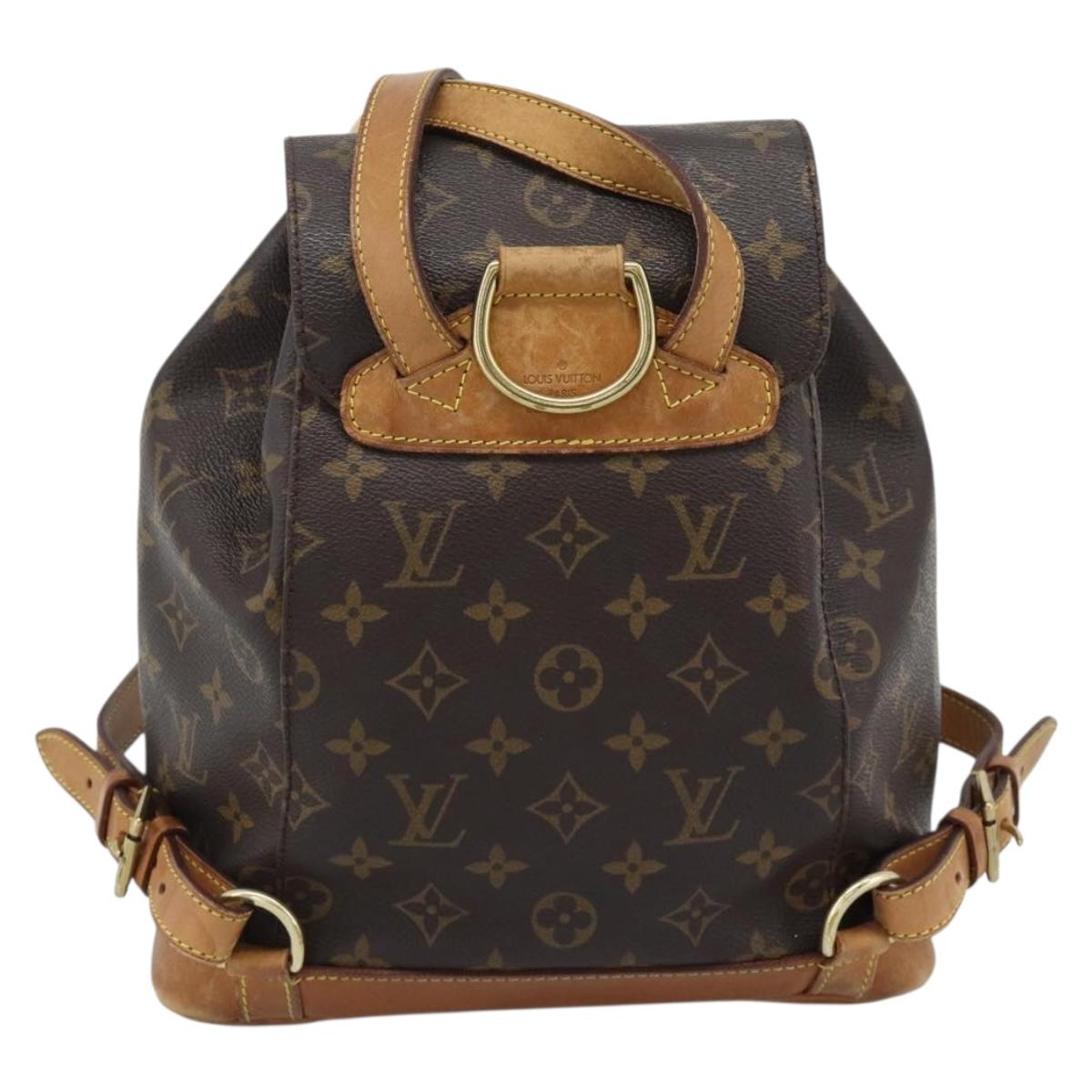 Louis Vuitton Monogram Montsouris MM Backpack M51136 LV
