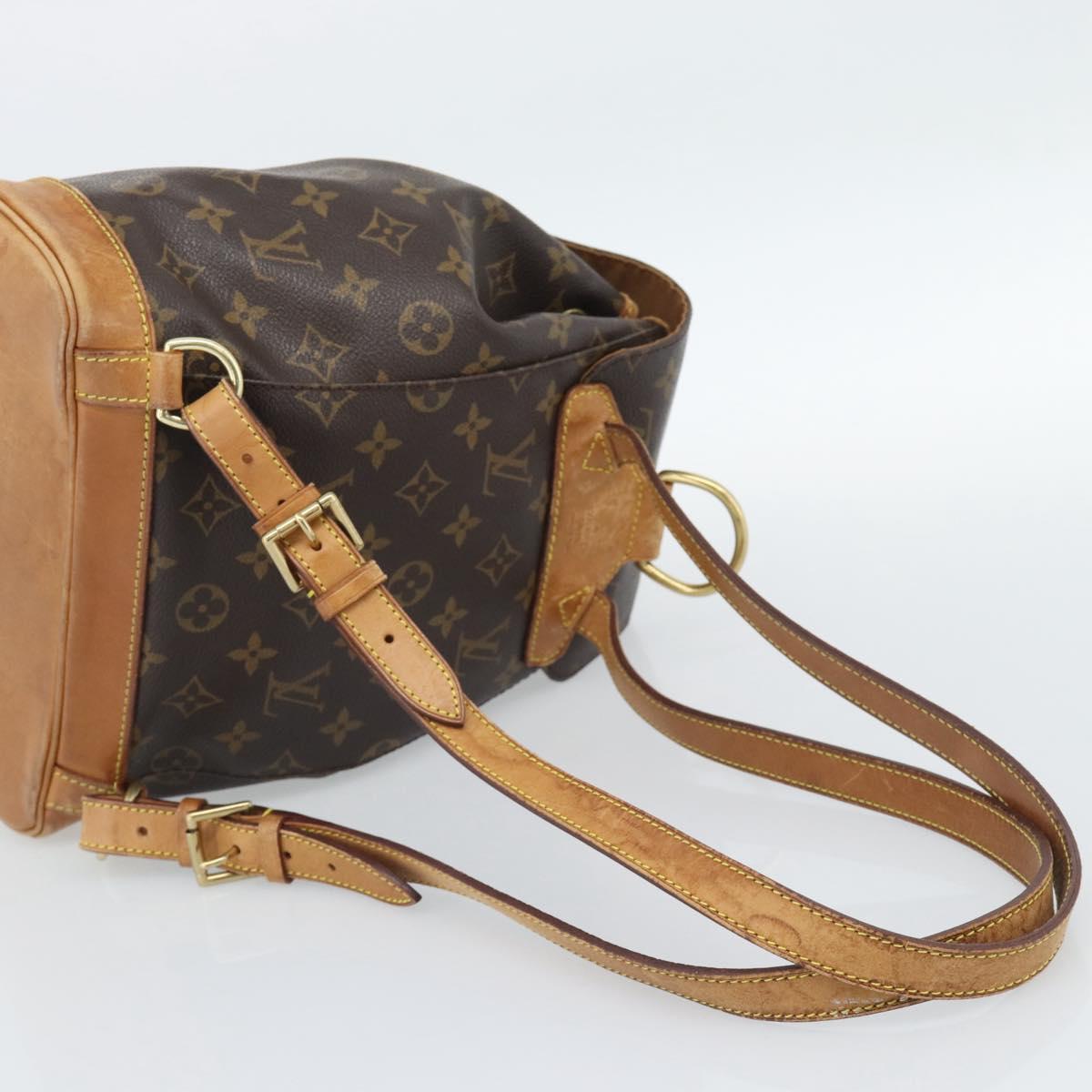 Louis Vuitton Monogram Montsouris MM Backpack M51136 LV