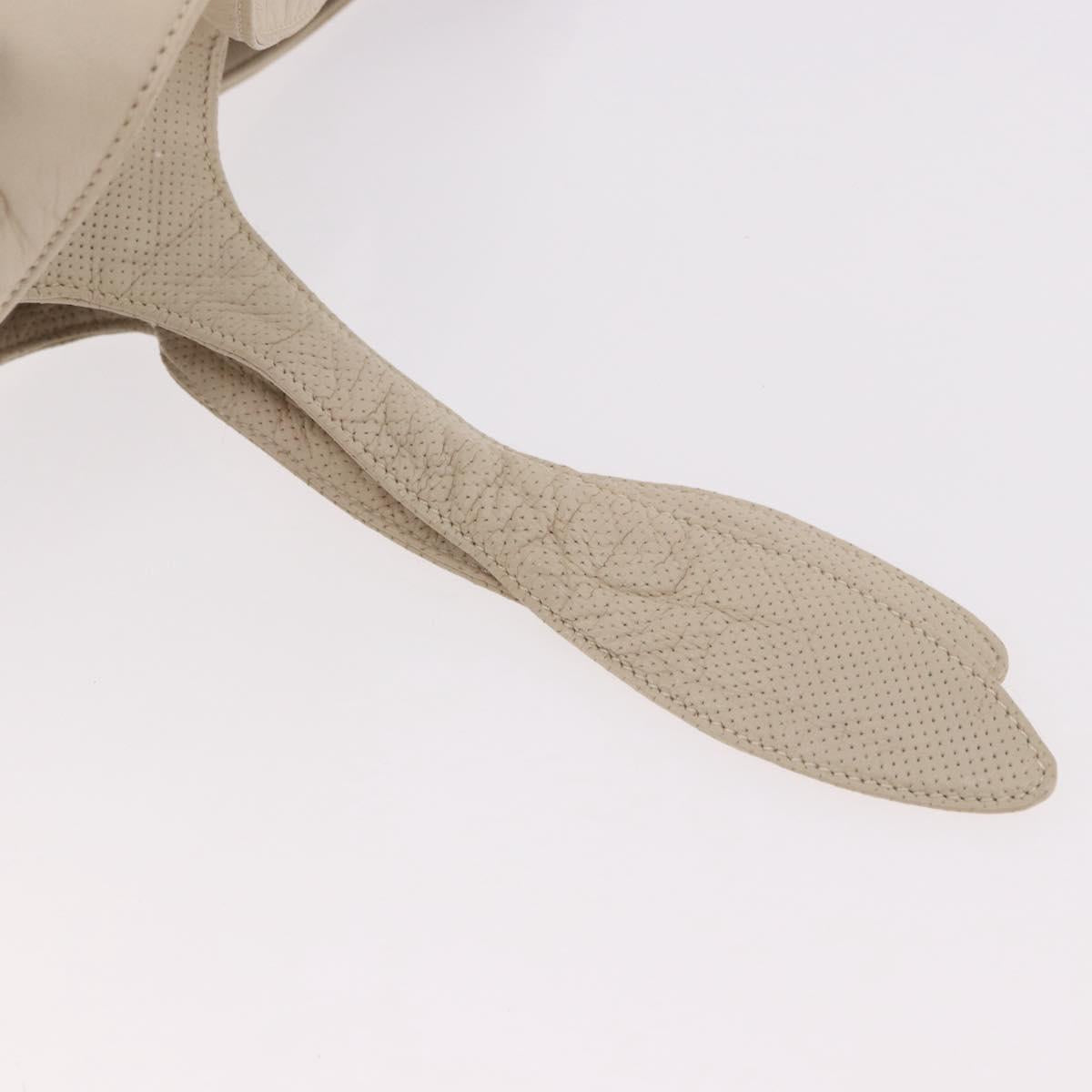 LOEWE Shoulder Bag Leather Ivory Gold