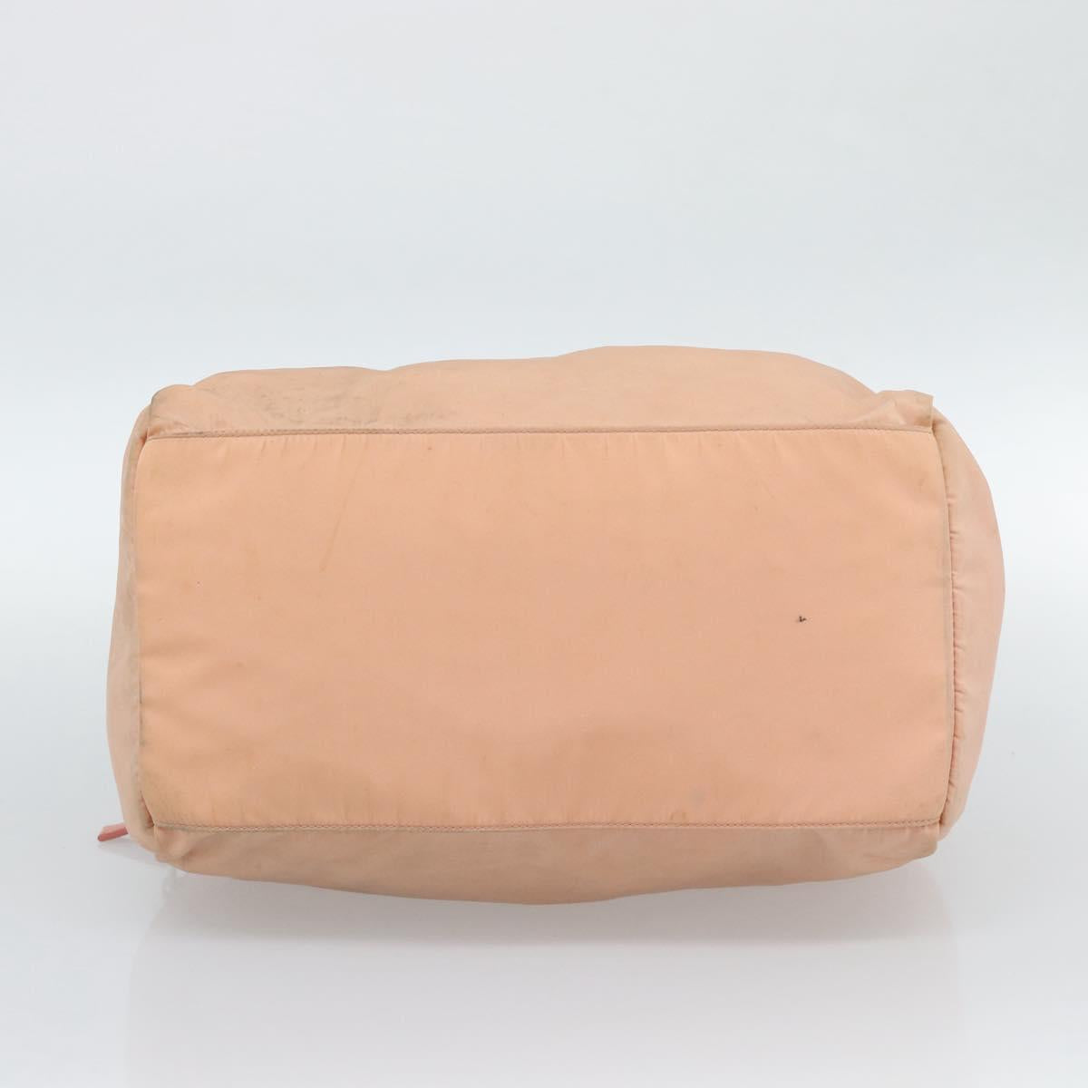 PRADA Hand Bag Nylon Pink Silver