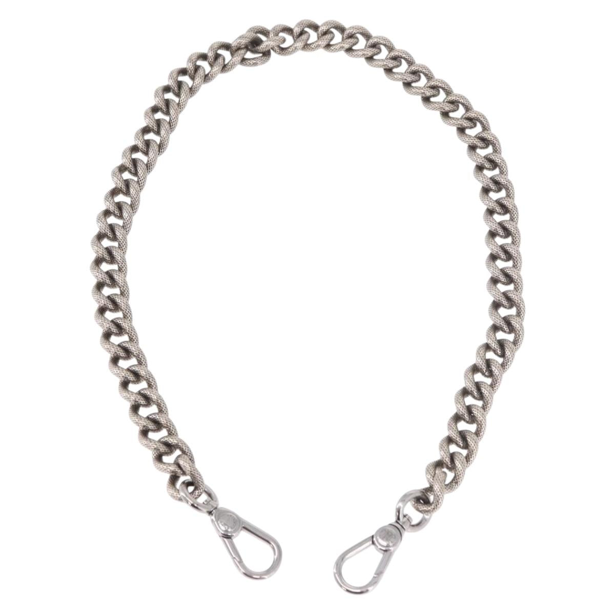 CELINE Bag Chain Shoulder Strap metal Silver CC