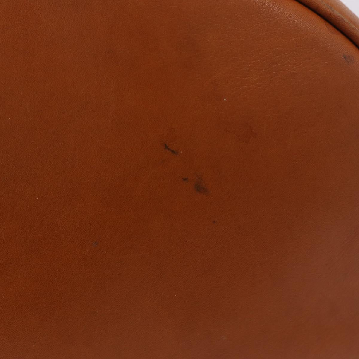 CELINE Triomphe Drawstring Bag Leather Brown