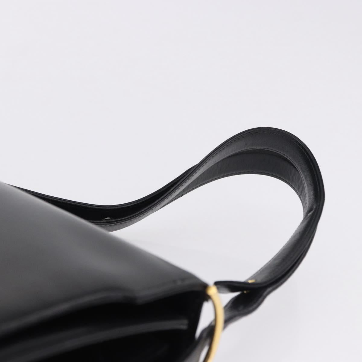 CELINE Shoulder Bag Leather Black Gold