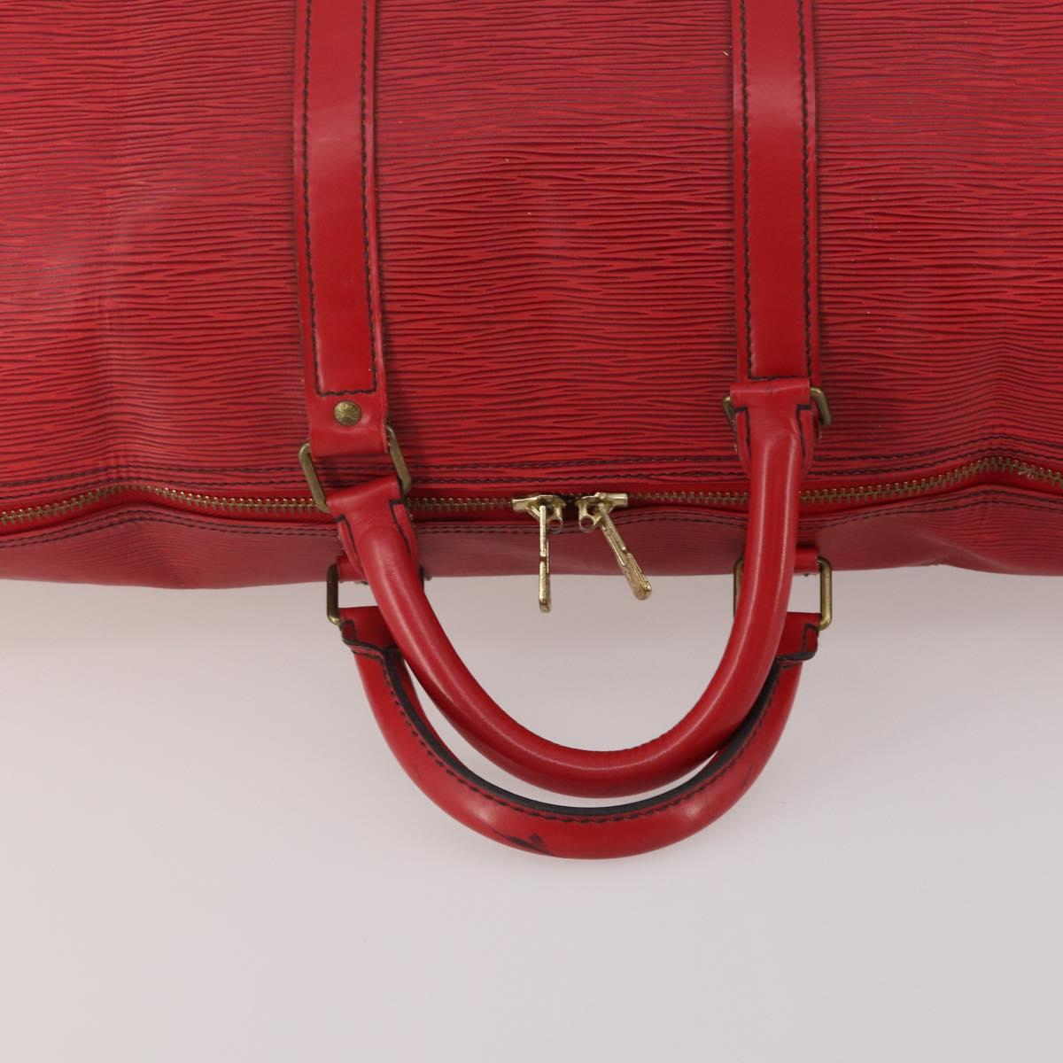 Louis Vuitton Epi Keepall 50 Boston Bag Red M42967 LV