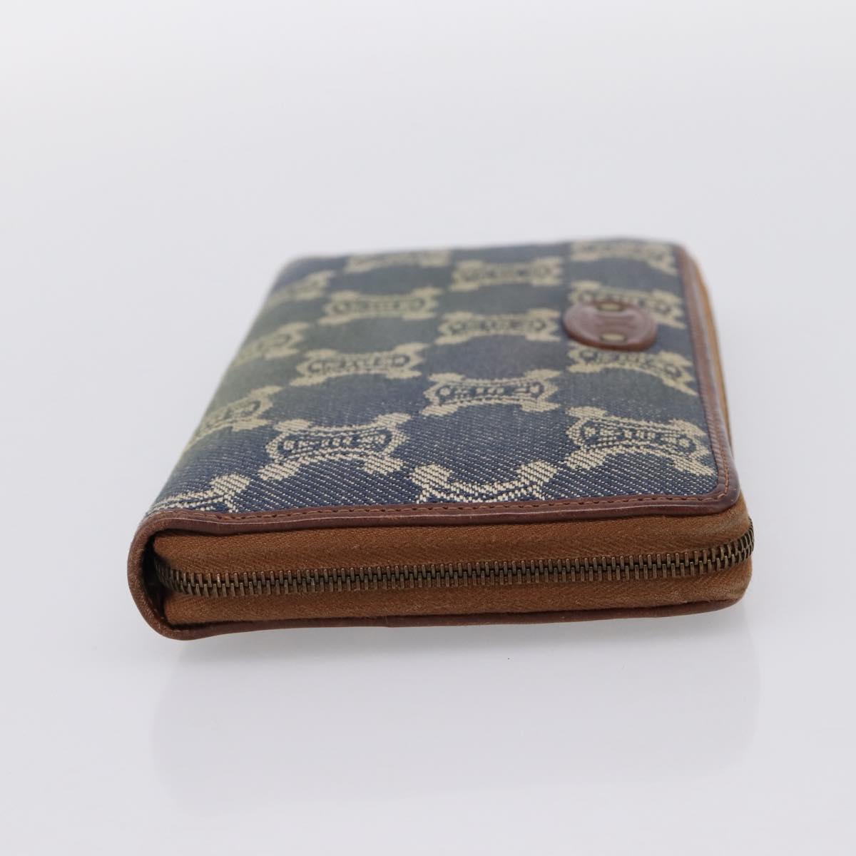 CELINE Paris Macadam Canvas Wallet Blue