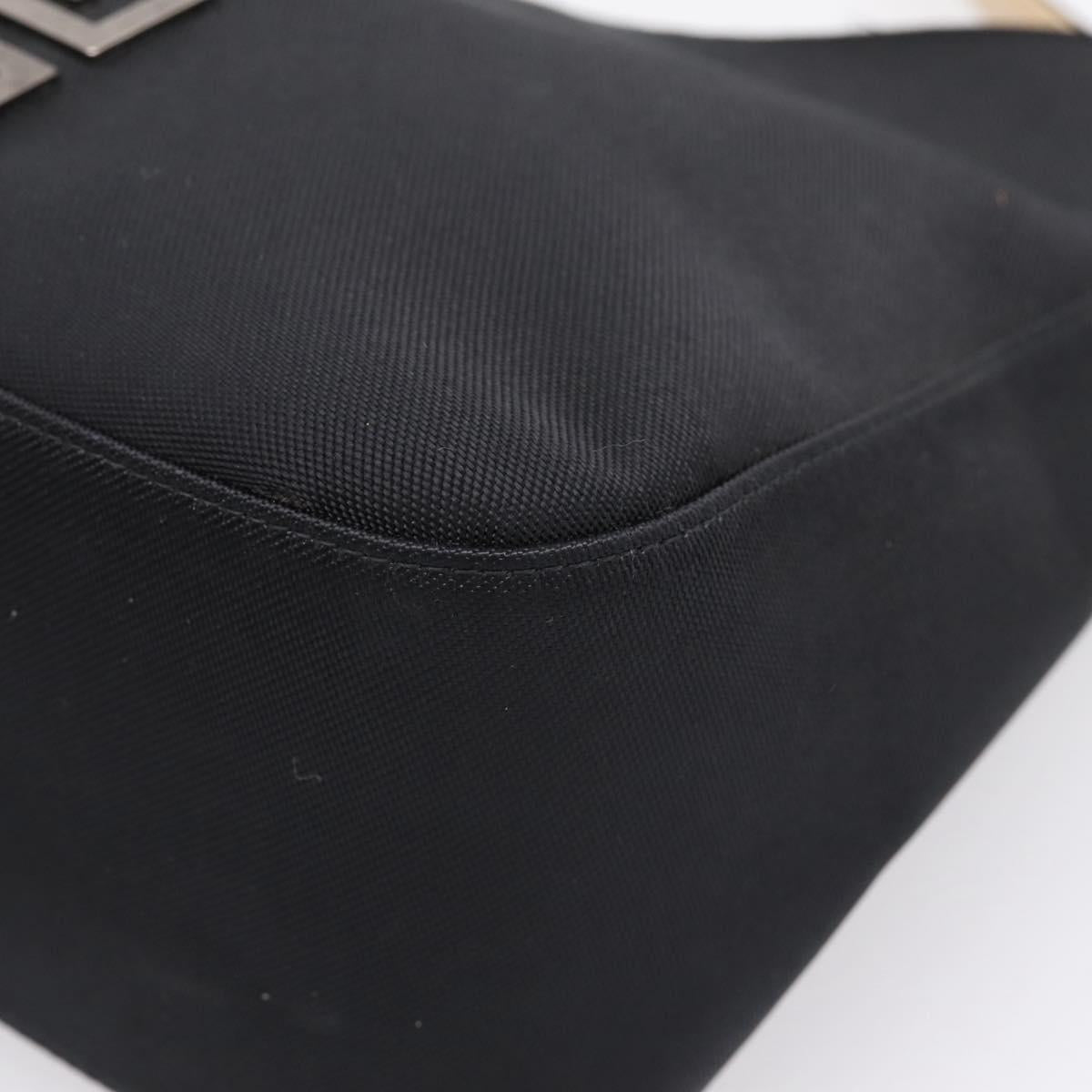 GIVENCHY Hand Bag Nylon Black Silver