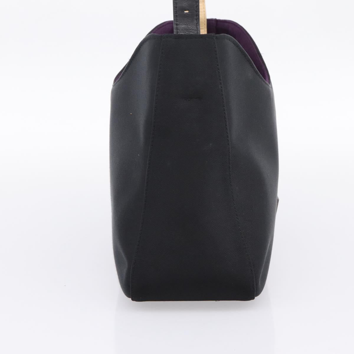 GIVENCHY Hand Bag Nylon Black Silver
