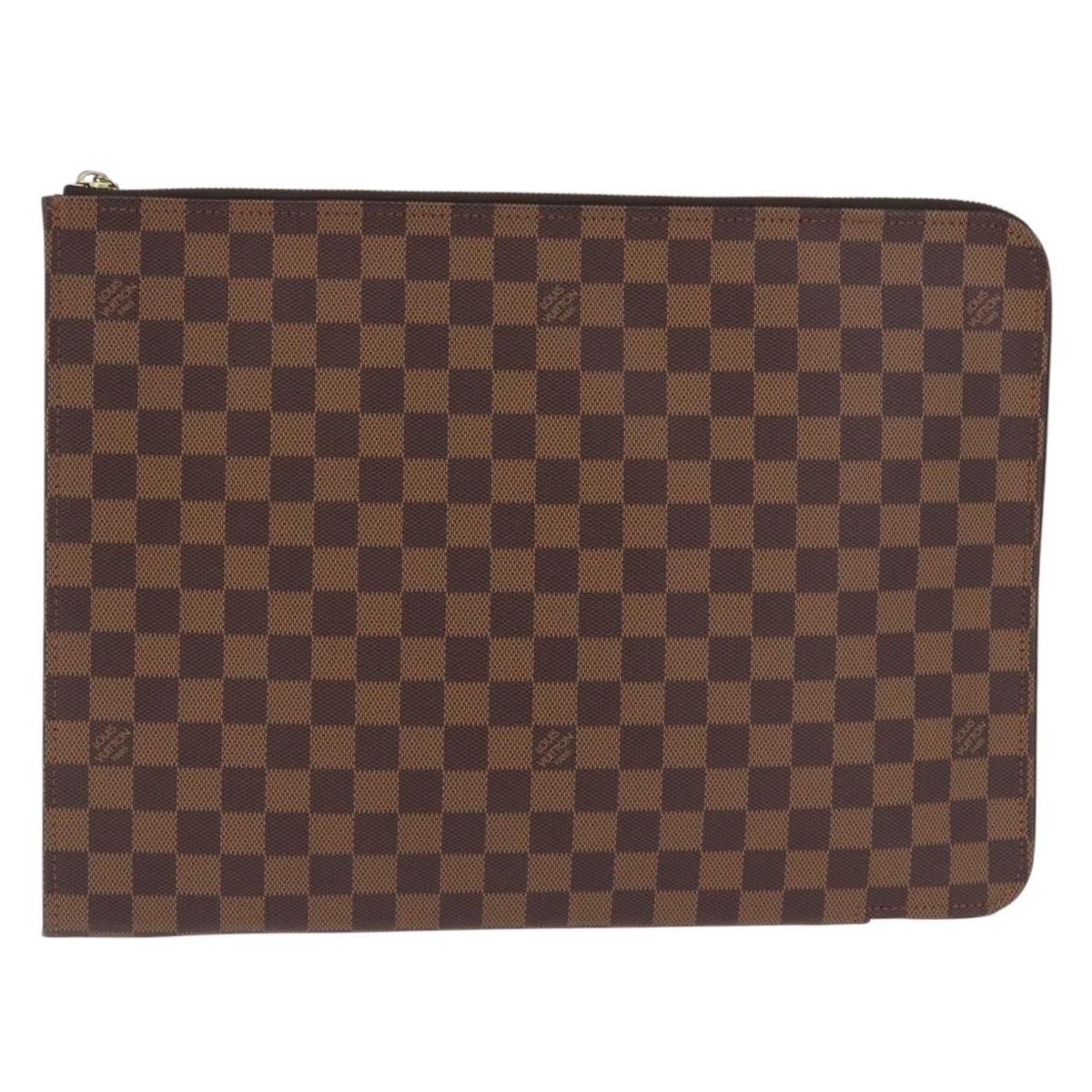 Louis Vuitton Damier Ebene Posh Documents Clutch Bag LV