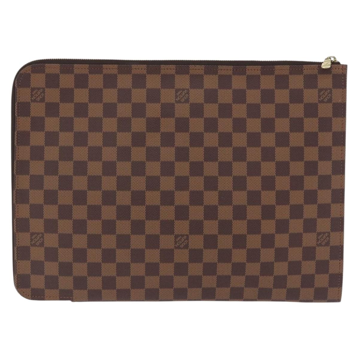 Louis Vuitton Damier Ebene Posh Documents Clutch Bag LV