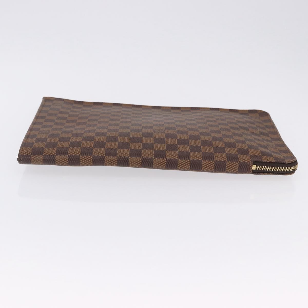 Louis Vuitton Damier Ebene Posh Documents Clutch Bag LV