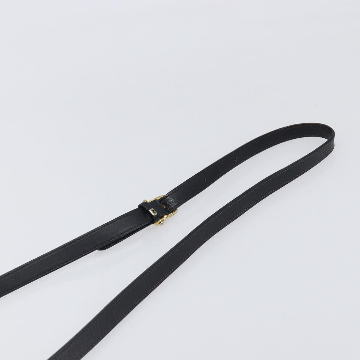 CELINE Shoulder Bag Leather Black Gold