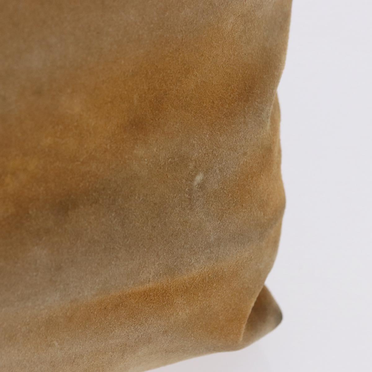 PRADA Hand Bag Suede Beige