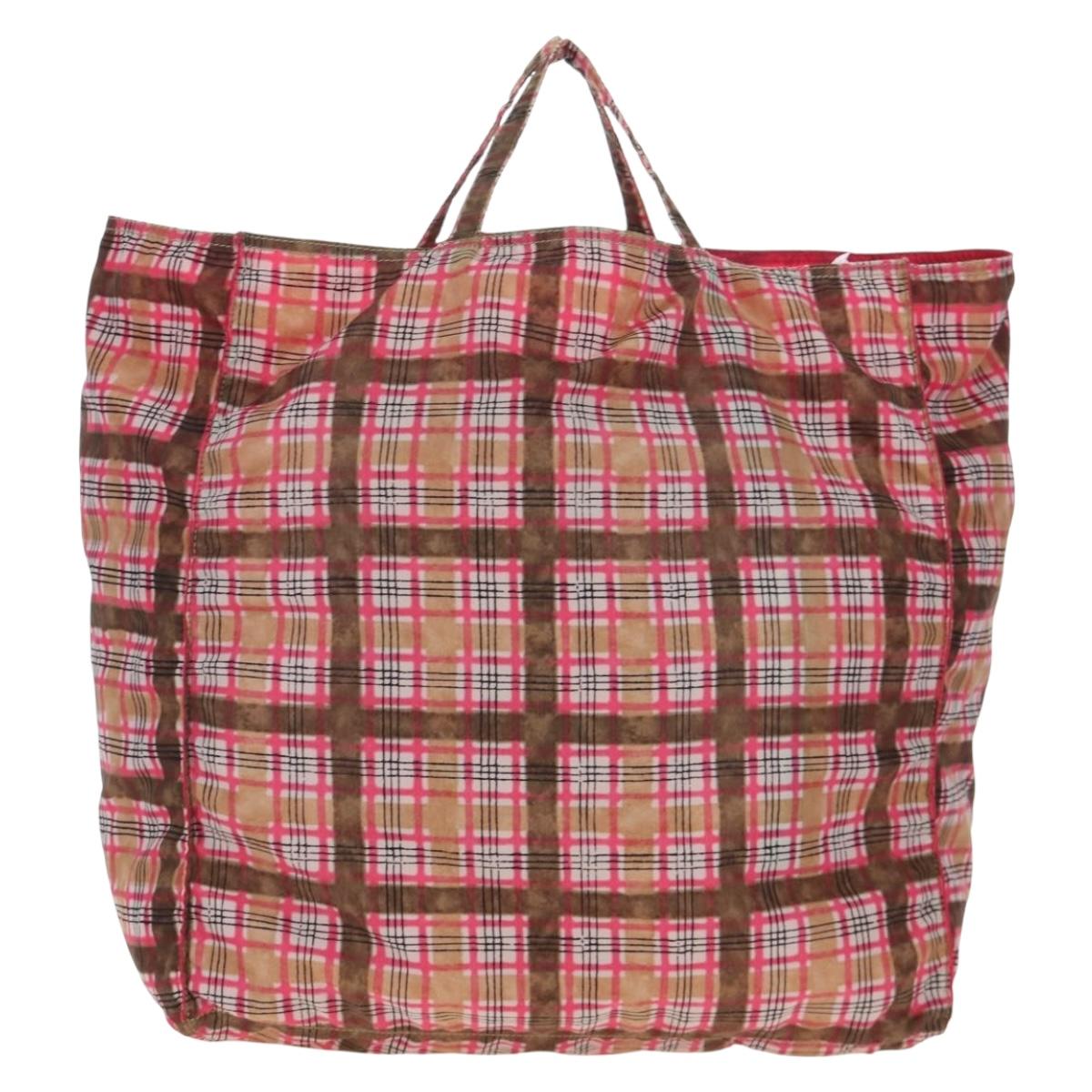 PRADA Eco Bag Nylon Pink Silver