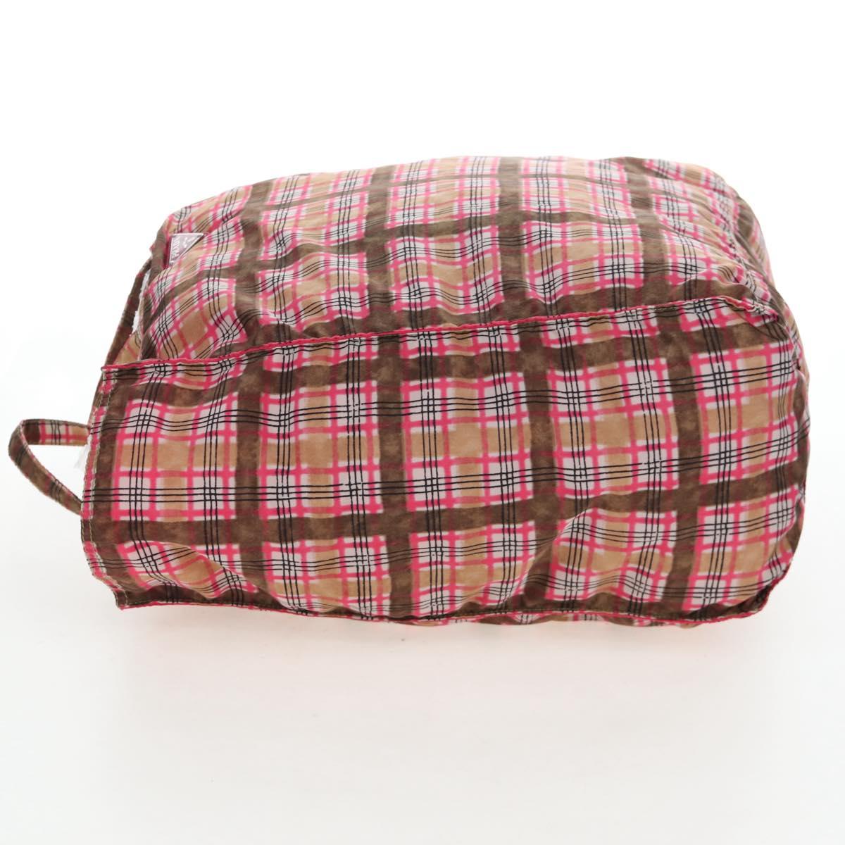 PRADA Eco Bag Nylon Pink Silver
