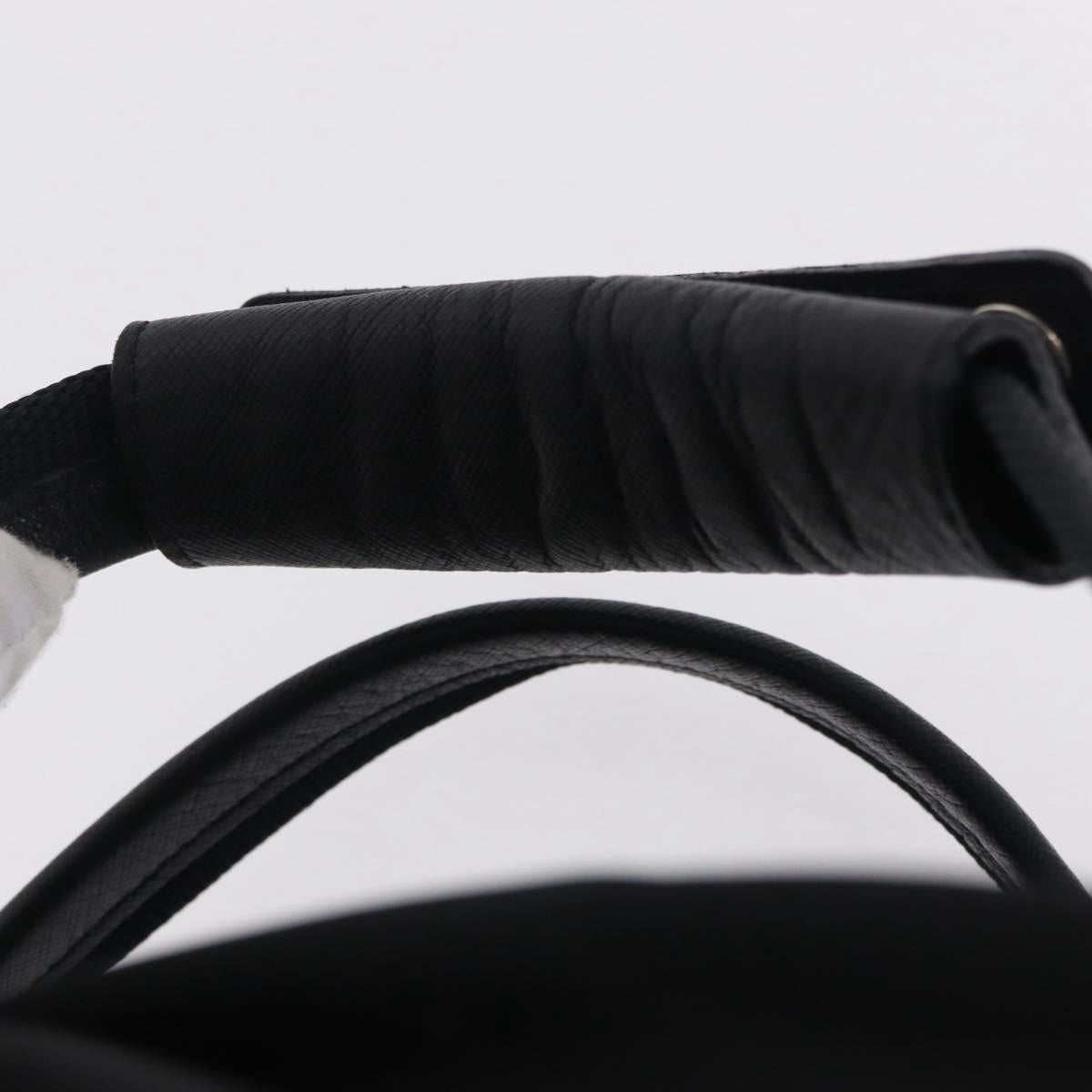 PRADA Boston Bag Nylon 2way Black Silver