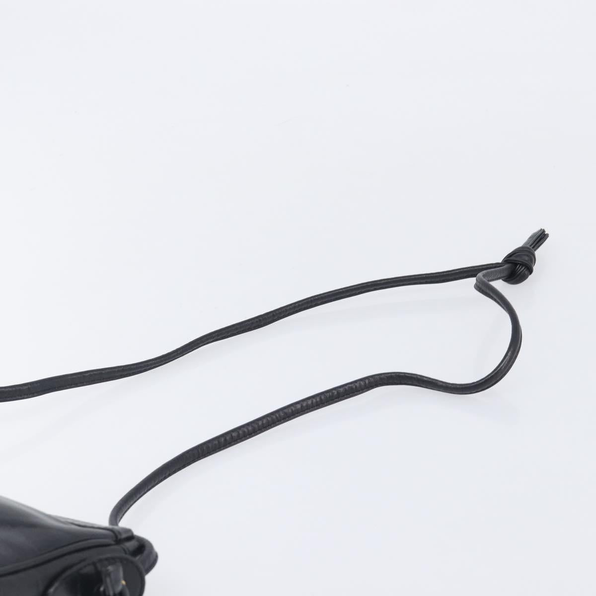 LOEWE Shoulder Bag Leather Black Gold