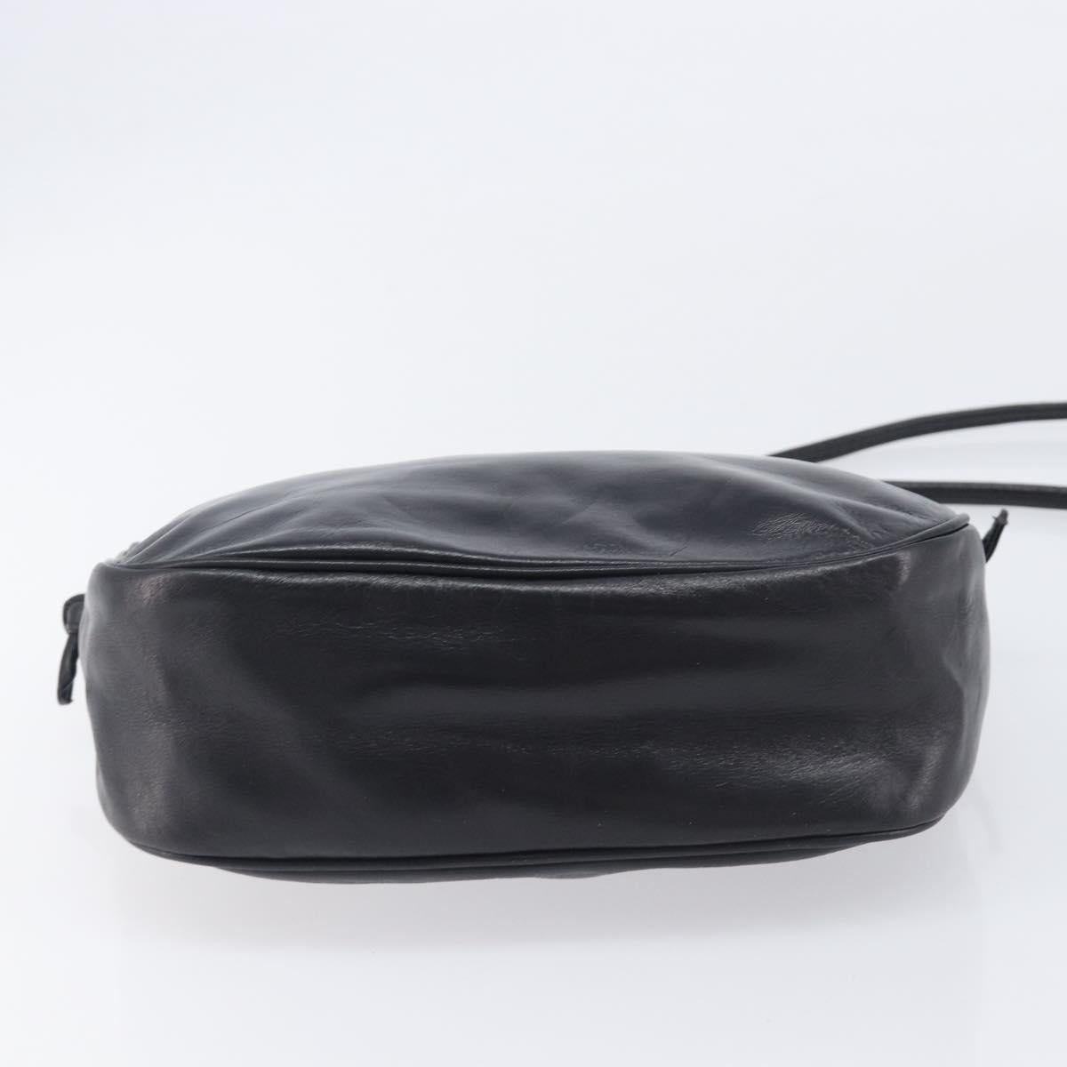 LOEWE Shoulder Bag Leather Black Gold