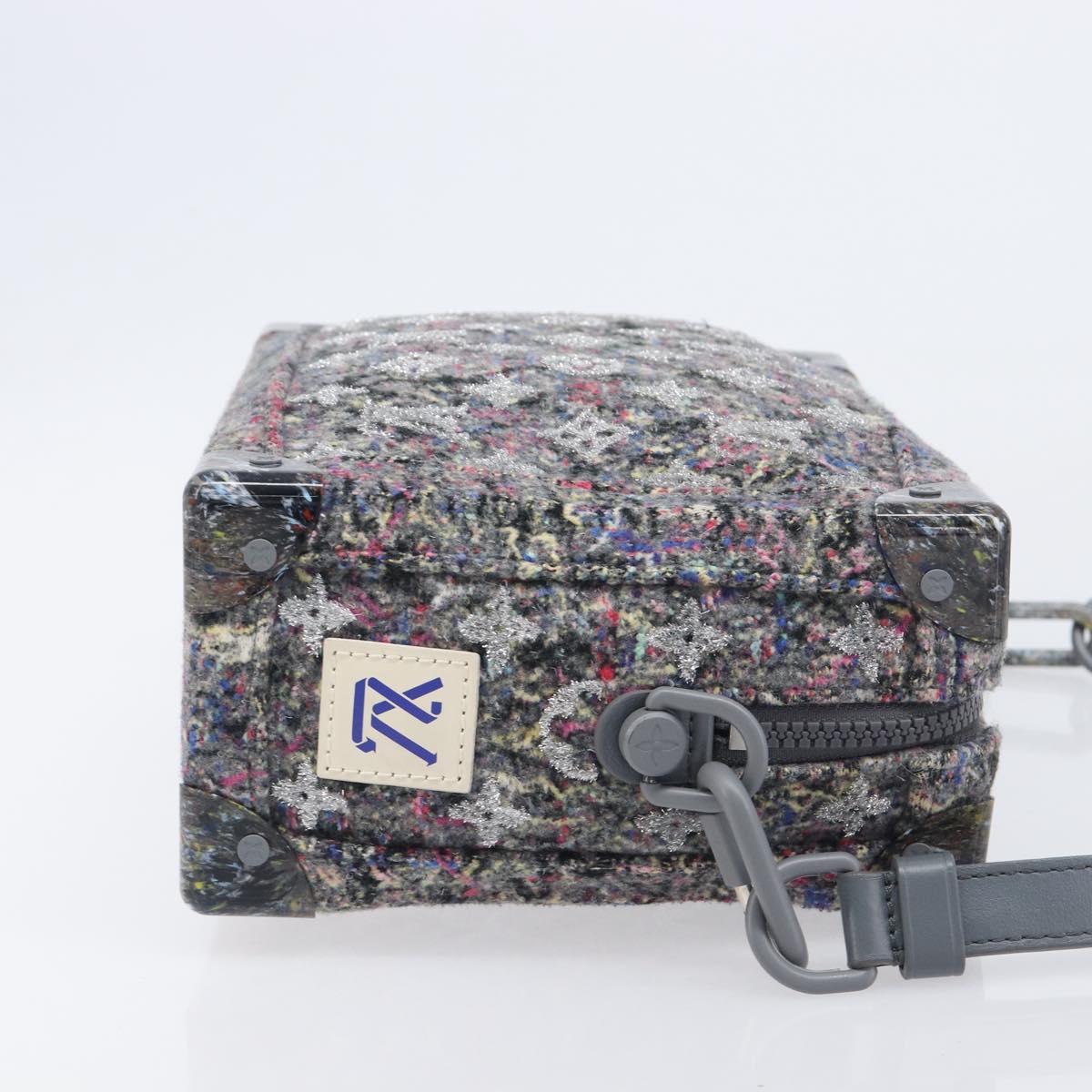 Louis Vuitton Monogram Felt Soft Trunk Bag Gray M58741 LV
