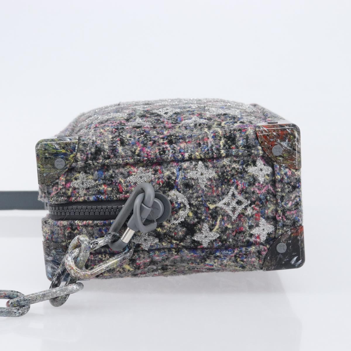 Louis Vuitton Monogram Felt Soft Trunk Bag Gray M58741 LV