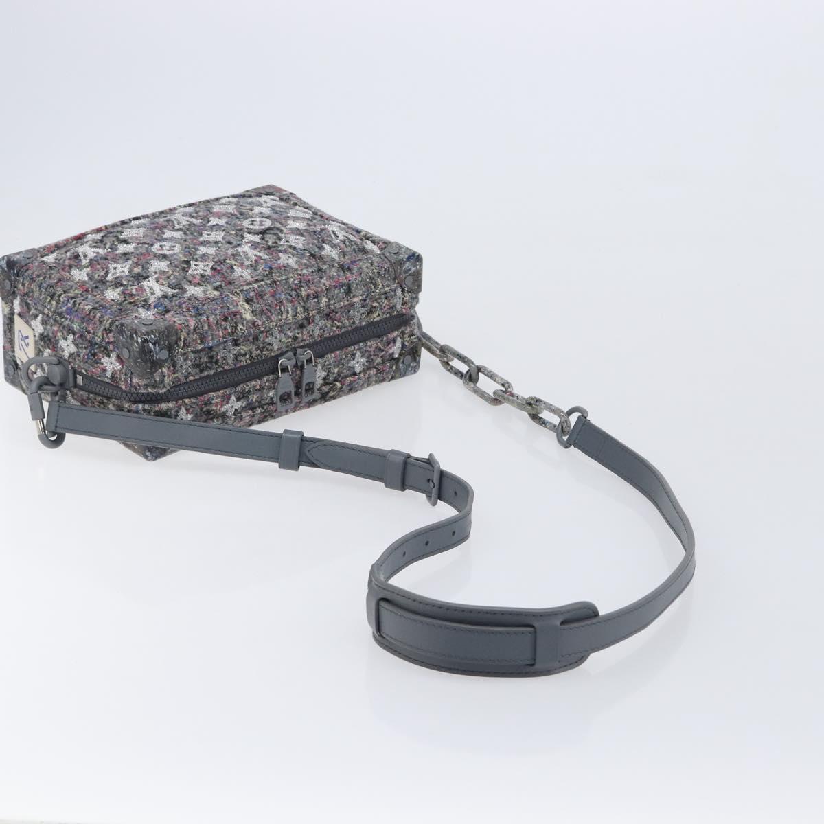 Louis Vuitton Monogram Felt Soft Trunk Bag Gray M58741 LV