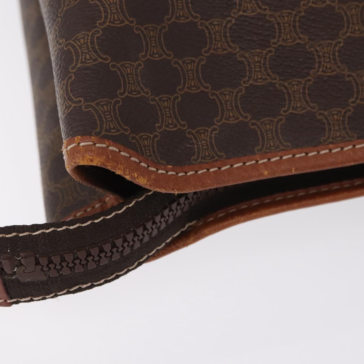 CELINE Macadam Tote Bag PVC Brown