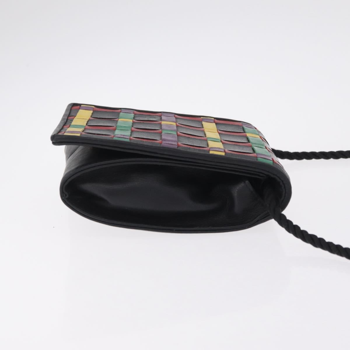 FENDI Shoulder Bag Leather Multicolor