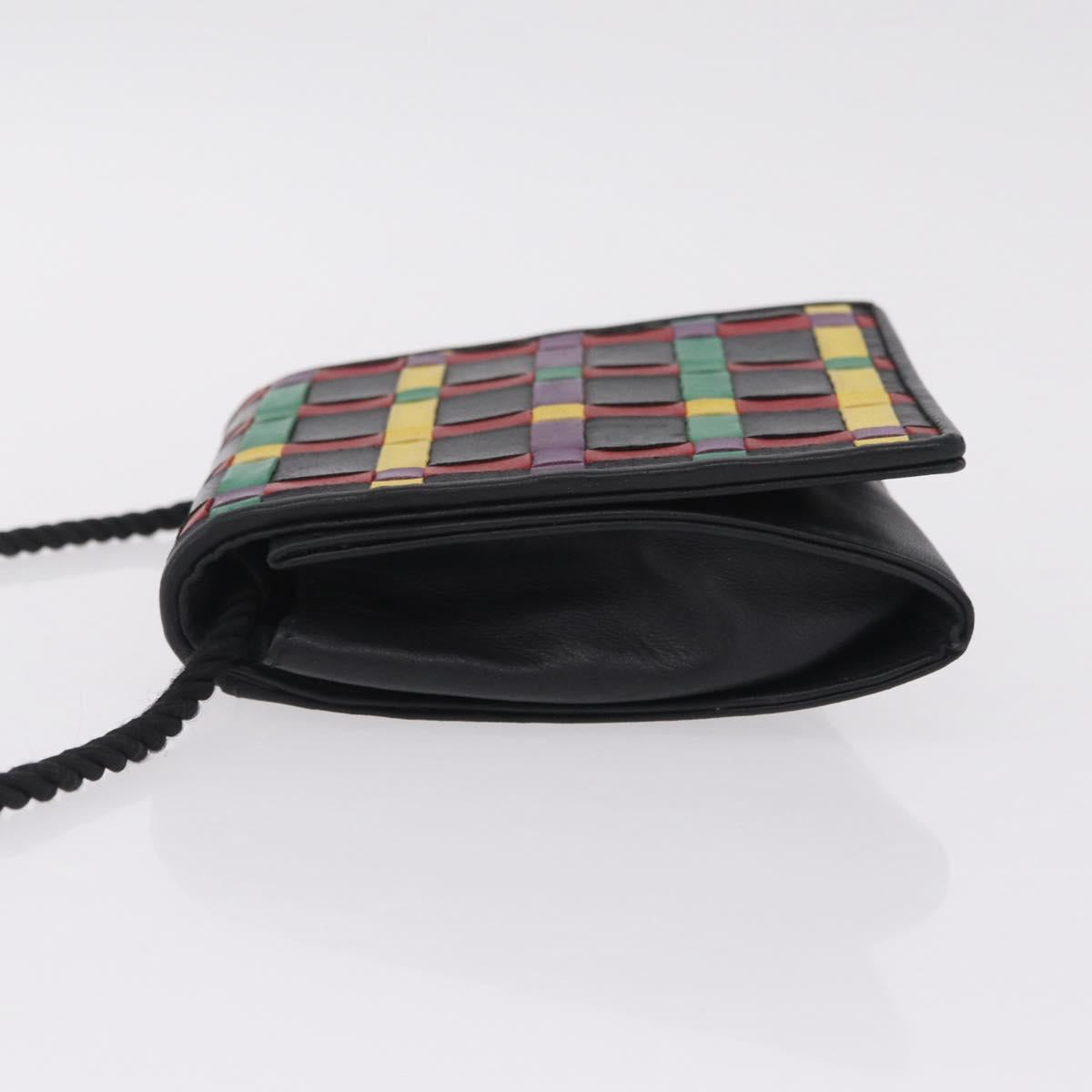 FENDI Shoulder Bag Leather Multicolor