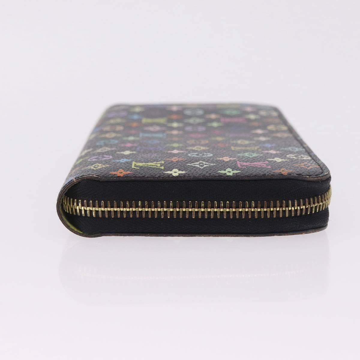 Louis Vuitton Monogram Multicolor Zippy Long Wallet Black M60243 LV