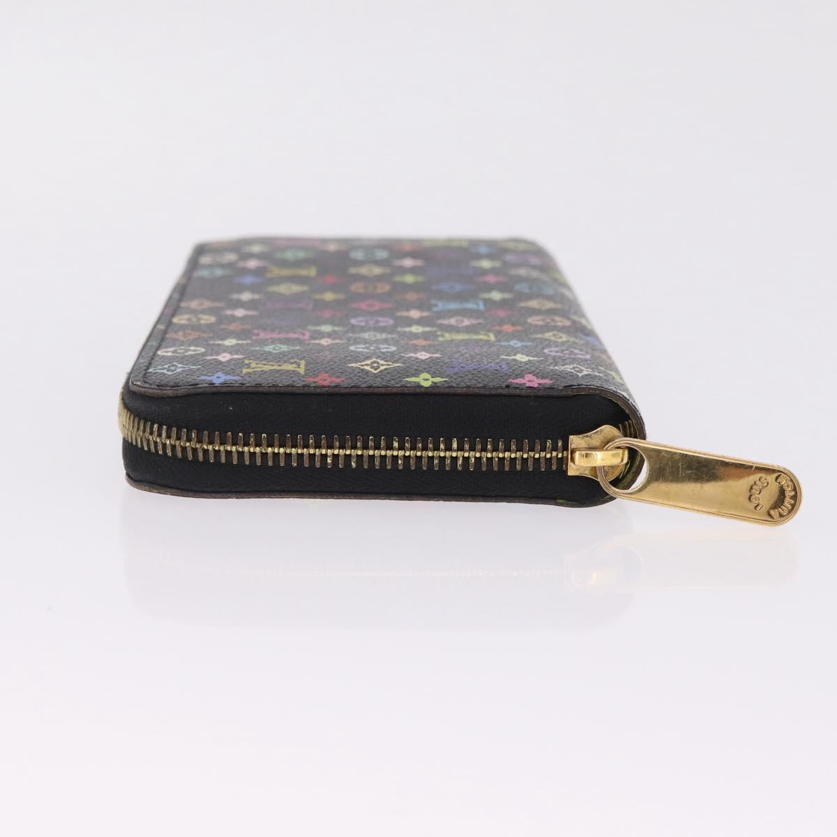 Louis Vuitton Monogram Multicolor Zippy Long Wallet Black M60243 LV