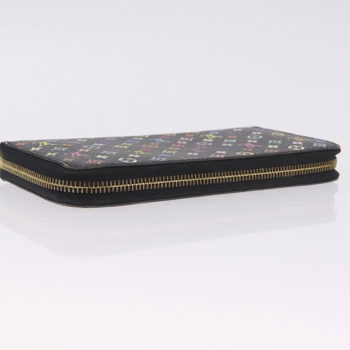 Louis Vuitton Monogram Multicolor Zippy Long Wallet Black M60243 LV
