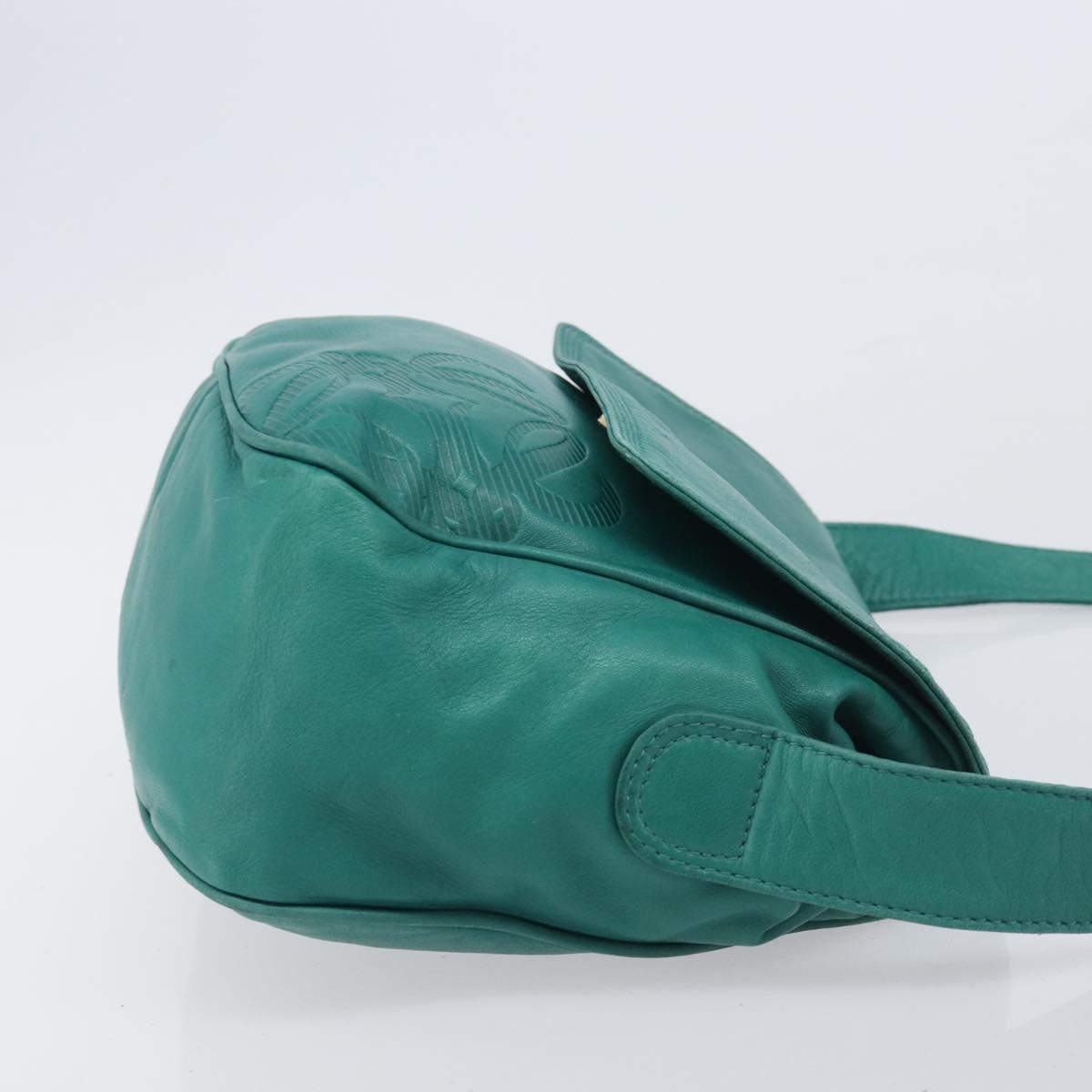 LOEWE Shoulder Bag Leather Green Gold
