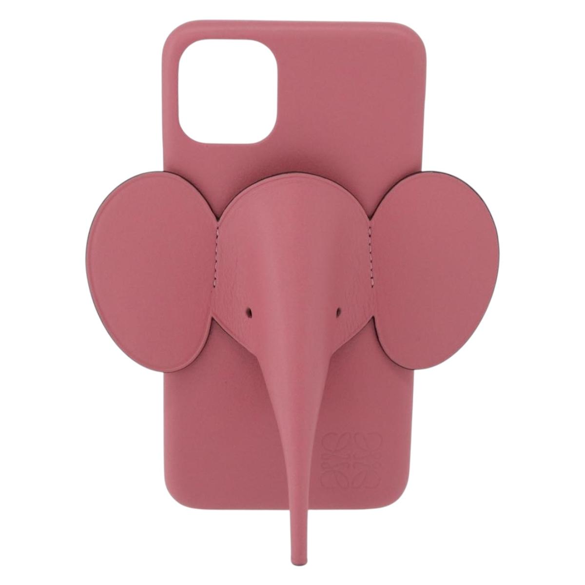 LOEWE Cell Phone Case Leather iPhone 13 Pro MAX Pink