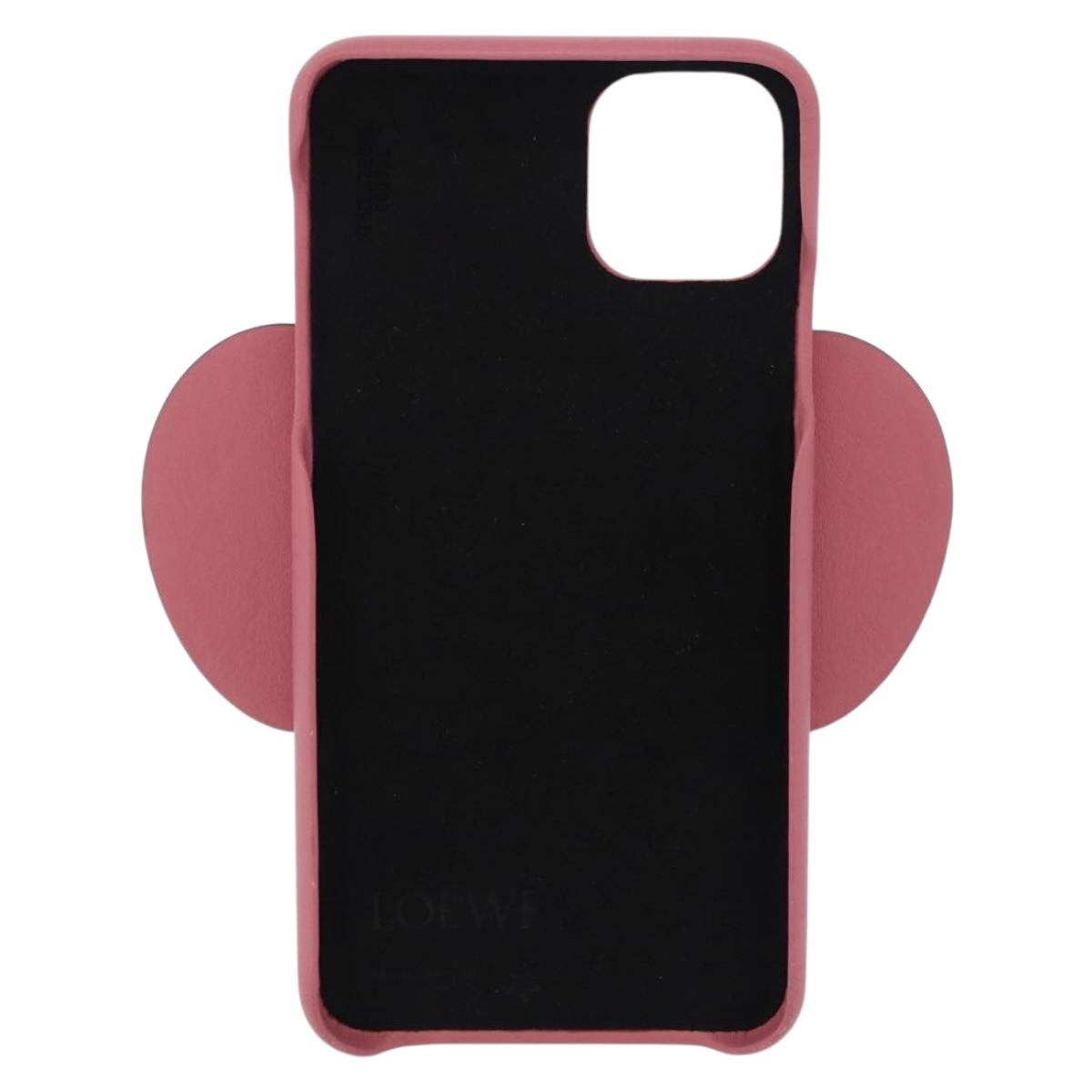 LOEWE Cell Phone Case Leather iPhone 13 Pro MAX Pink
